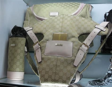 pink gucci baby carrier